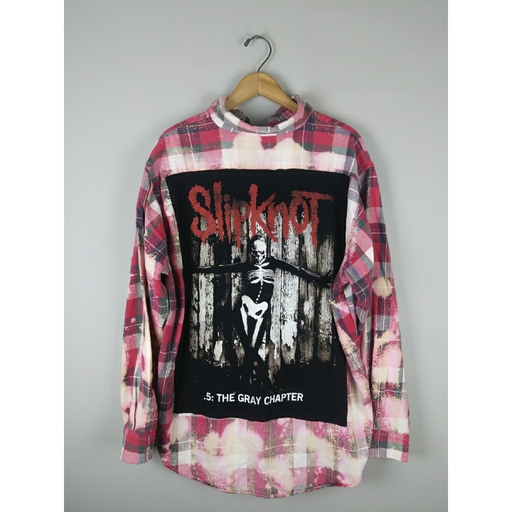 Upcycled Slipknot flannel